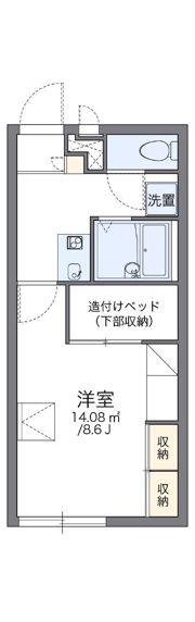 レオパレスアビデ深井の間取り画像