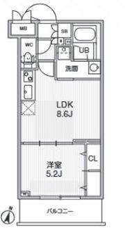 Alivis志村三丁目の間取り画像