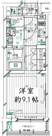 レガリス明大前の間取り画像