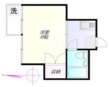 益谷ハイツの間取り画像
