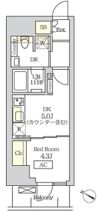 コスモグラシア新宿西早稲田の間取り画像
