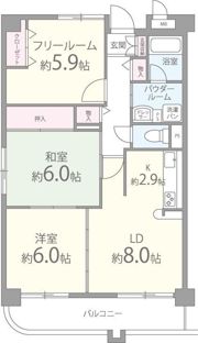 ウィステリアの間取り画像