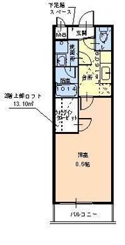 モンサント旭町の間取り画像