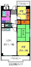 ポルト泉大津の間取り画像