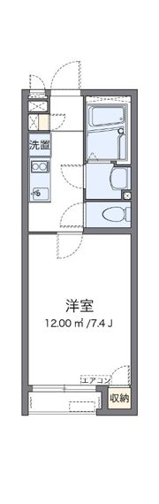 クレイノFREESIAの間取り画像