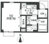 ブランミュール神楽坂の間取り画像