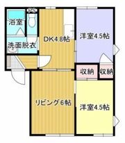 フローラルハイツDの間取り画像