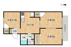 コーポ田渕の間取り画像