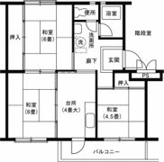 下川原団地3号棟の間取り画像