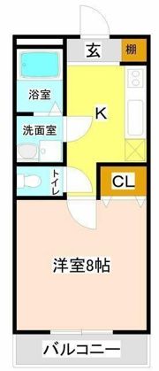スカイコート門井の間取り画像