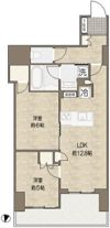 ザ・パークハウス市ヶ谷の間取り画像