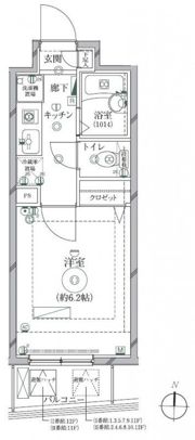 リクレイシア西麻布Ⅰ番館の間取り画像