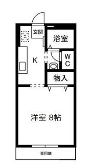 サンパークCERA B棟 Bの間取り画像