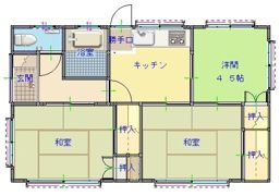荒井貸家の間取り画像