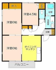 プリアムス城南1番館の間取り画像