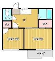 前谷コーポの間取り画像