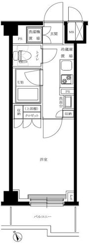 ルーブル仲六郷弐番館の間取り画像