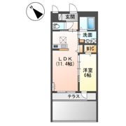 仮称）泉大津市千原町新築アパートの間取り画像