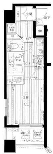 メインステージ銀座の間取り画像