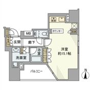 プラウドタワー栄パークアリーナの間取り画像