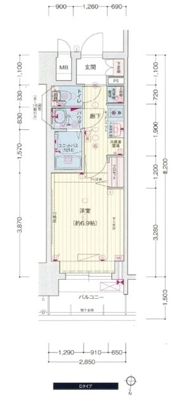 プレサンスTHE久屋大通レジェンドの間取り画像