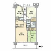 オーベルグランディオ萩中2号棟の間取り画像