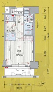 プレサンス久屋大通公園サウスの間取り画像