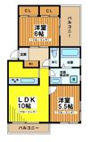 メゾン西原Kの間取り画像