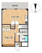 グランバレー天神の間取り画像