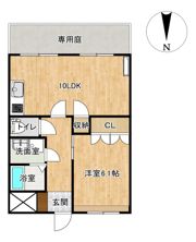 グランバレー天神の間取り画像