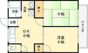 シティーハイム三浦の間取り画像