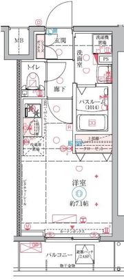 クレヴィスタ大井町の間取り画像