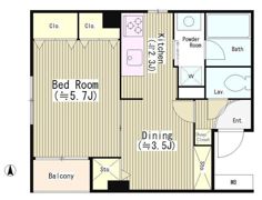 四ツ谷HOUSEの間取り画像