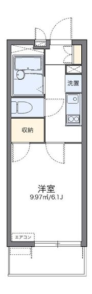 レオパレスカーサ ドマーニの間取り画像