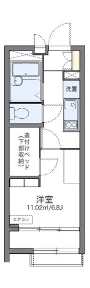 レオパレスヴェルレーヌの間取り画像