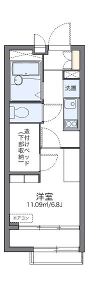 レオパレスヴェルレーヌの間取り画像