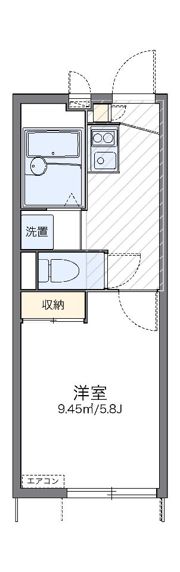 レオパレスフルール西綾瀬の間取り画像