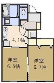 ビアンキ花崎 Aの間取り画像