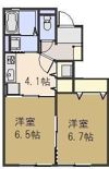 ビアンキ花崎 Aの間取り画像