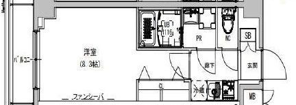 S-RESIDENCE本所吾妻橋の間取り画像
