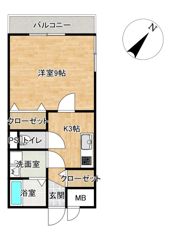 グランドブルー藤原の間取り画像