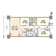クレストプライムレジデンスプロムナード七番街の間取り画像