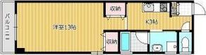 Fフラットの間取り画像