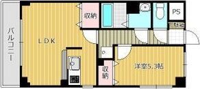 ベルメゾン中田の間取り画像