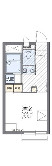 レオパレスエレガンスオキノミヤの間取り画像