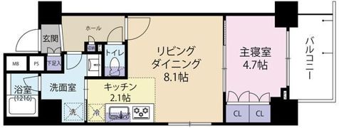 ガリシア グランデ 江戸川橋の間取り画像