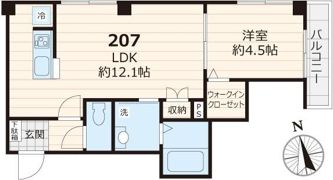 グラン 上り屋敷の間取り画像