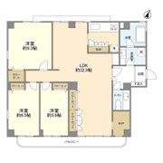 矢来町2階部分の間取り画像