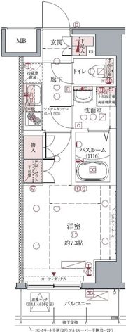クレヴィスタ亀戸Ⅱの間取り画像
