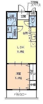 フジパレス和泉中央Ⅱ番館の間取り画像